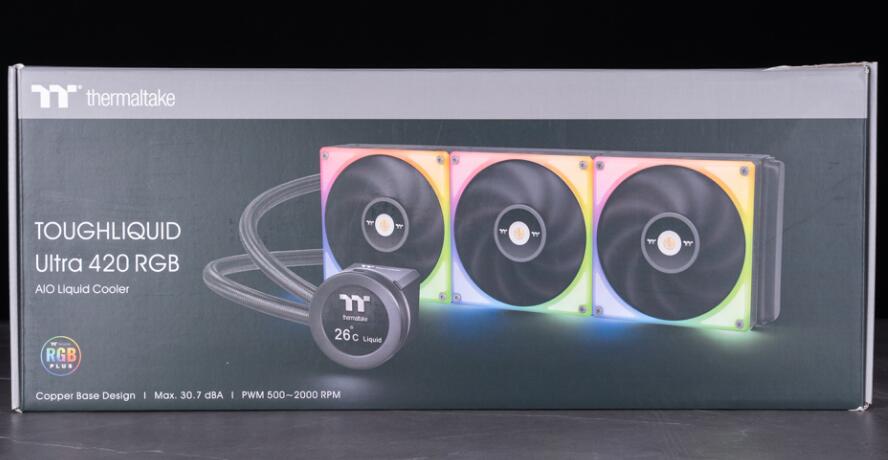 曜越钢影TOUGHLIQUID Ultra 420 RGB CPU散热器开箱评测