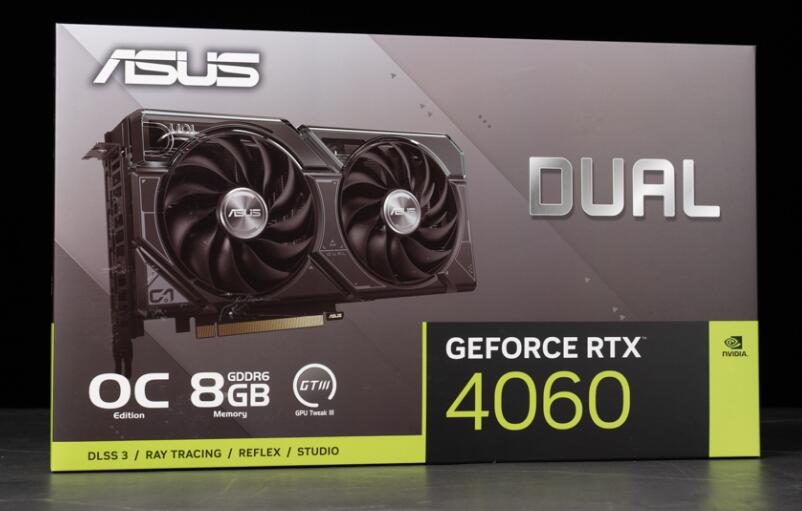 ASUS Dual GeForce RTX4060 OC 8GB GDDR6显卡开箱评测