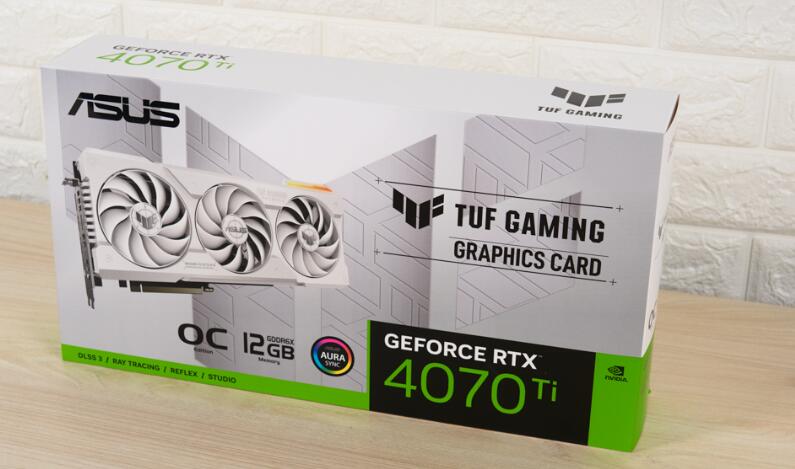 ASUS TUF Gaming RTX 4070 Ti White 12GB GDDR6X OC显卡开箱评测