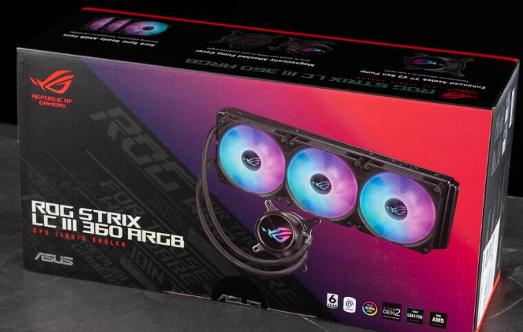 ROG Strix LC III 360 ARGB飞龙三代一体式水冷开箱评测