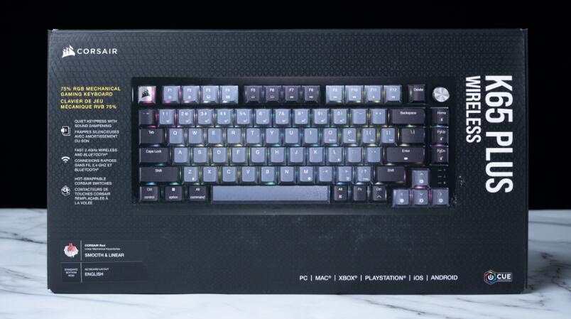 CORSAIR K65 PLUS WIRELESS机械键盘开箱